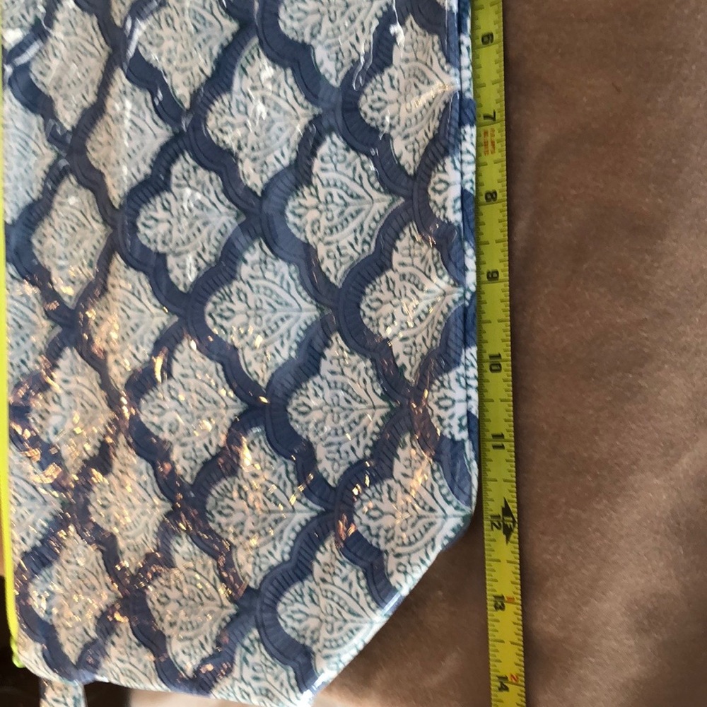 Blue Patterned Pouch - image 5